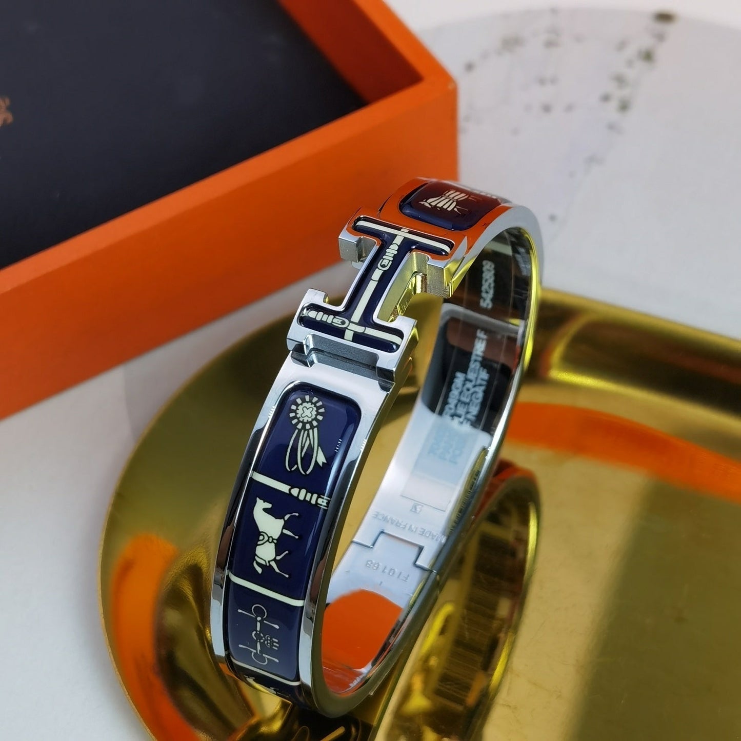 [Rosla]H COUVERTURES DARK BLUE BRACELET