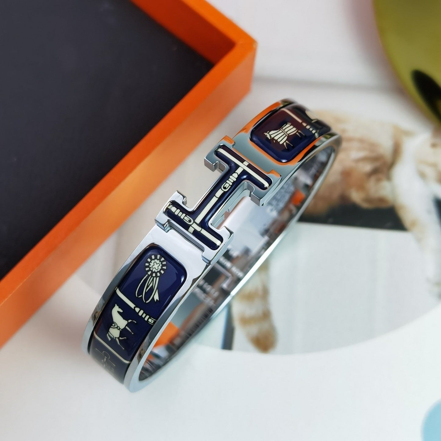 [Rosla]H COUVERTURES DARK BLUE BRACELET