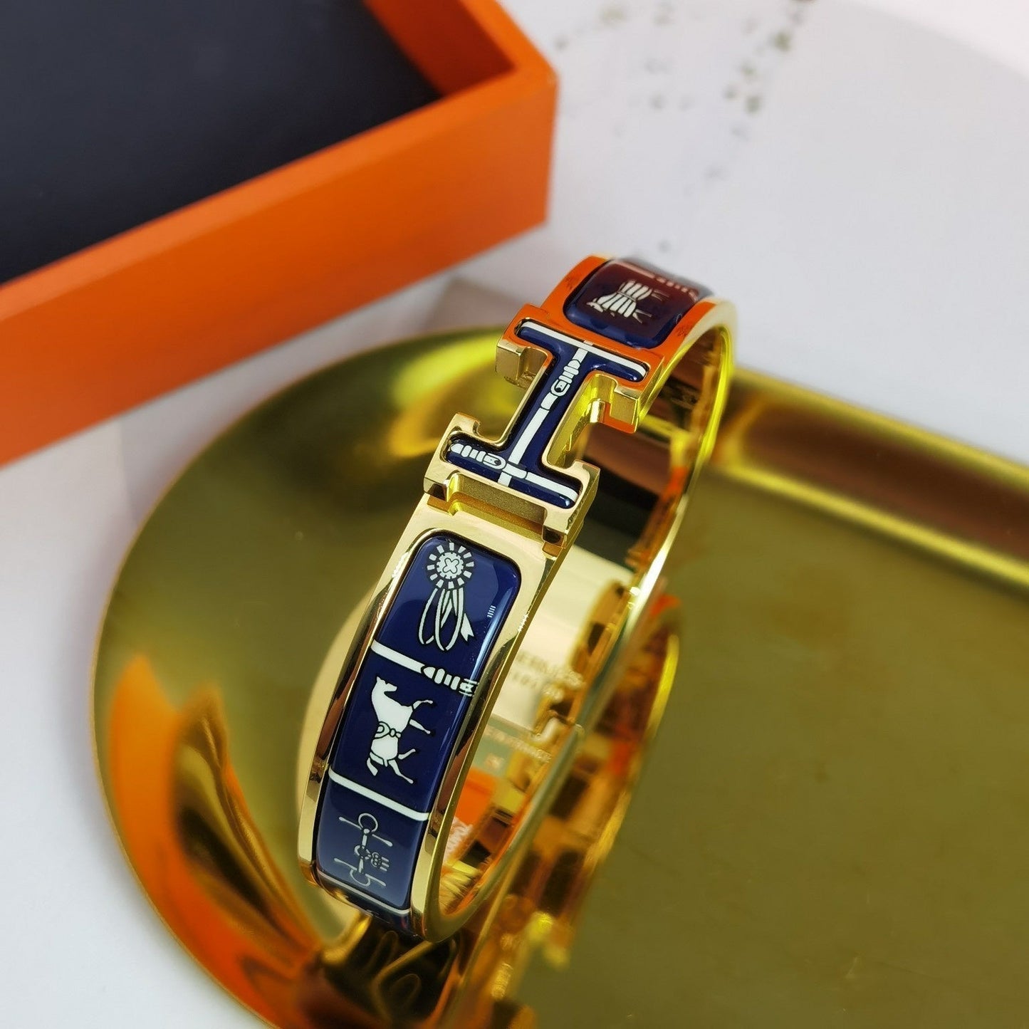 [Rosla]H COUVERTURES DARK BLUE BRACELET