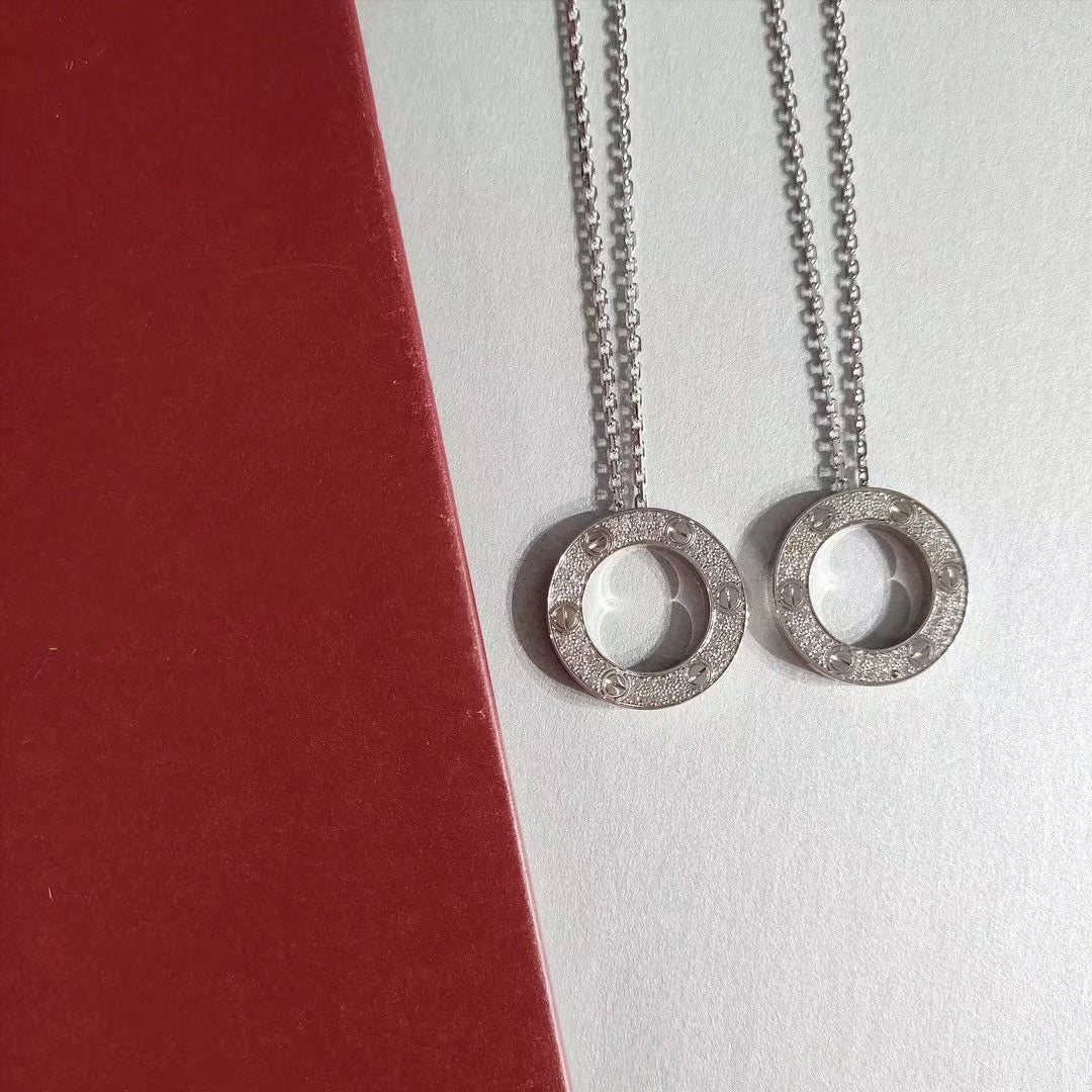 [Rosla]LOVE NECKLACE ADJUSTABLE SILVER