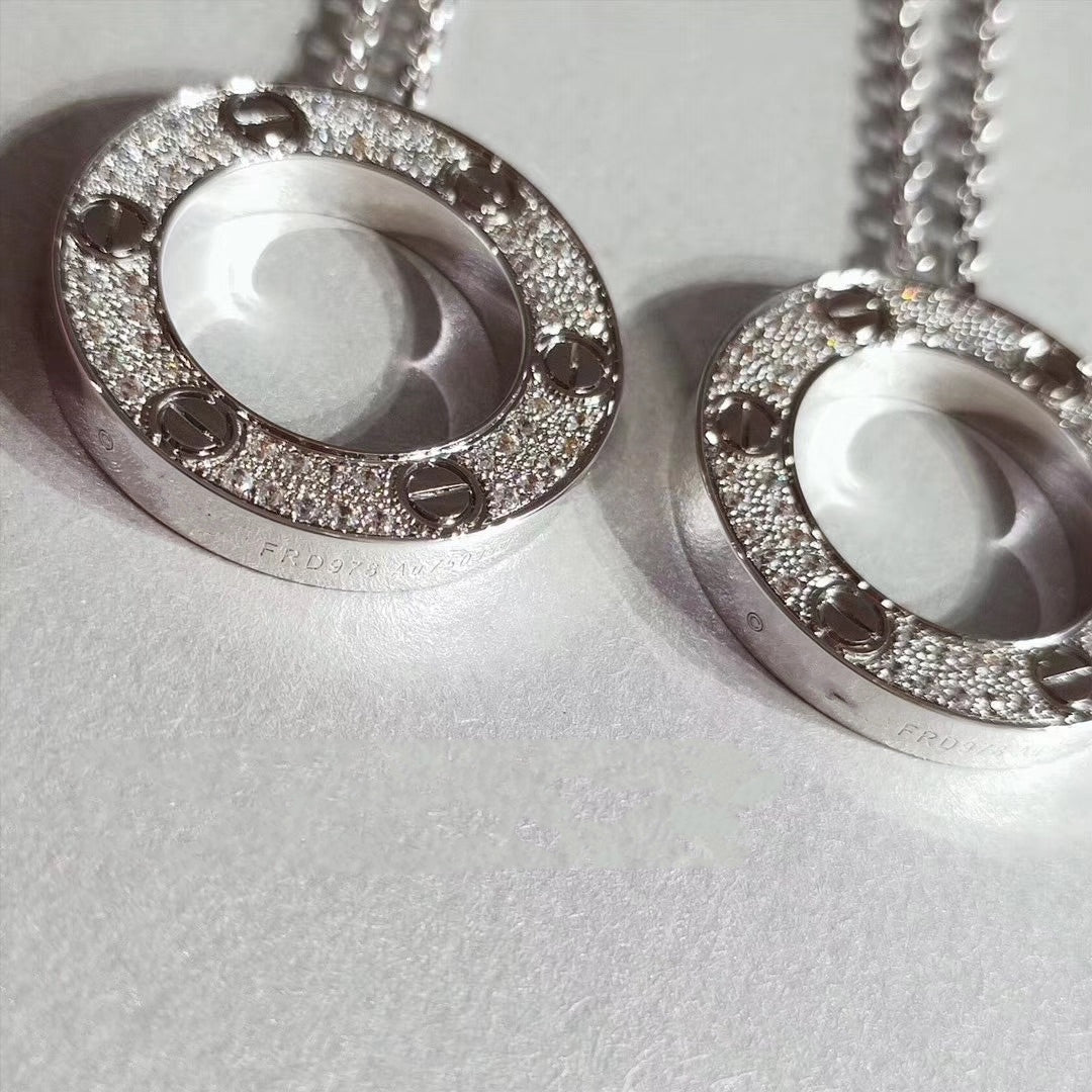 [Rosla]LOVE NECKLACE ADJUSTABLE SILVER