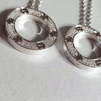 [Rosla]LOVE NECKLACE ADJUSTABLE SILVER