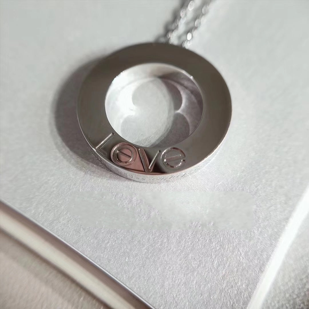[Rosla]LOVE NECKLACE ADJUSTABLE SILVER