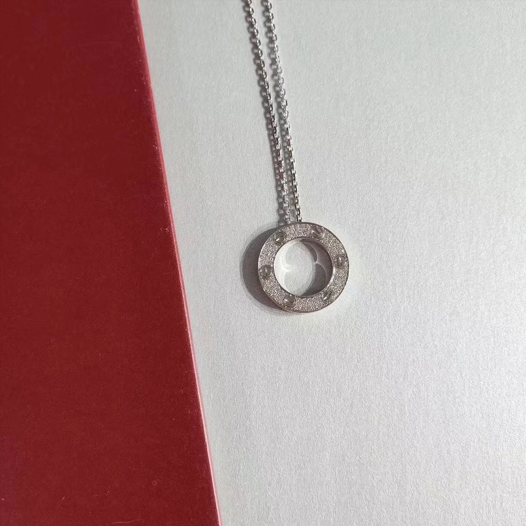 [Rosla]LOVE NECKLACE ADJUSTABLE SILVER