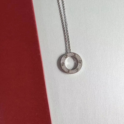 [Rosla]LOVE NECKLACE ADJUSTABLE SILVER