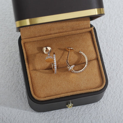 [Rosla]JUSTE EARRINGS 12.75MM PINK GOLD DIAMOND