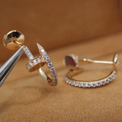 [Rosla]JUSTE FULL DIAMOND SMALL EARRINGS