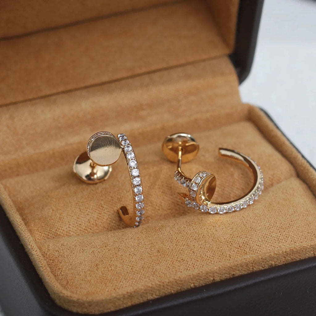 [Rosla]JUSTE FULL DIAMOND SMALL EARRINGS
