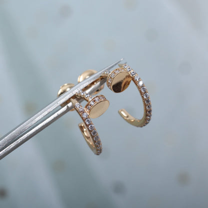 [Rosla]JUSTE EARRINGS 12.75MM PINK GOLD DIAMOND