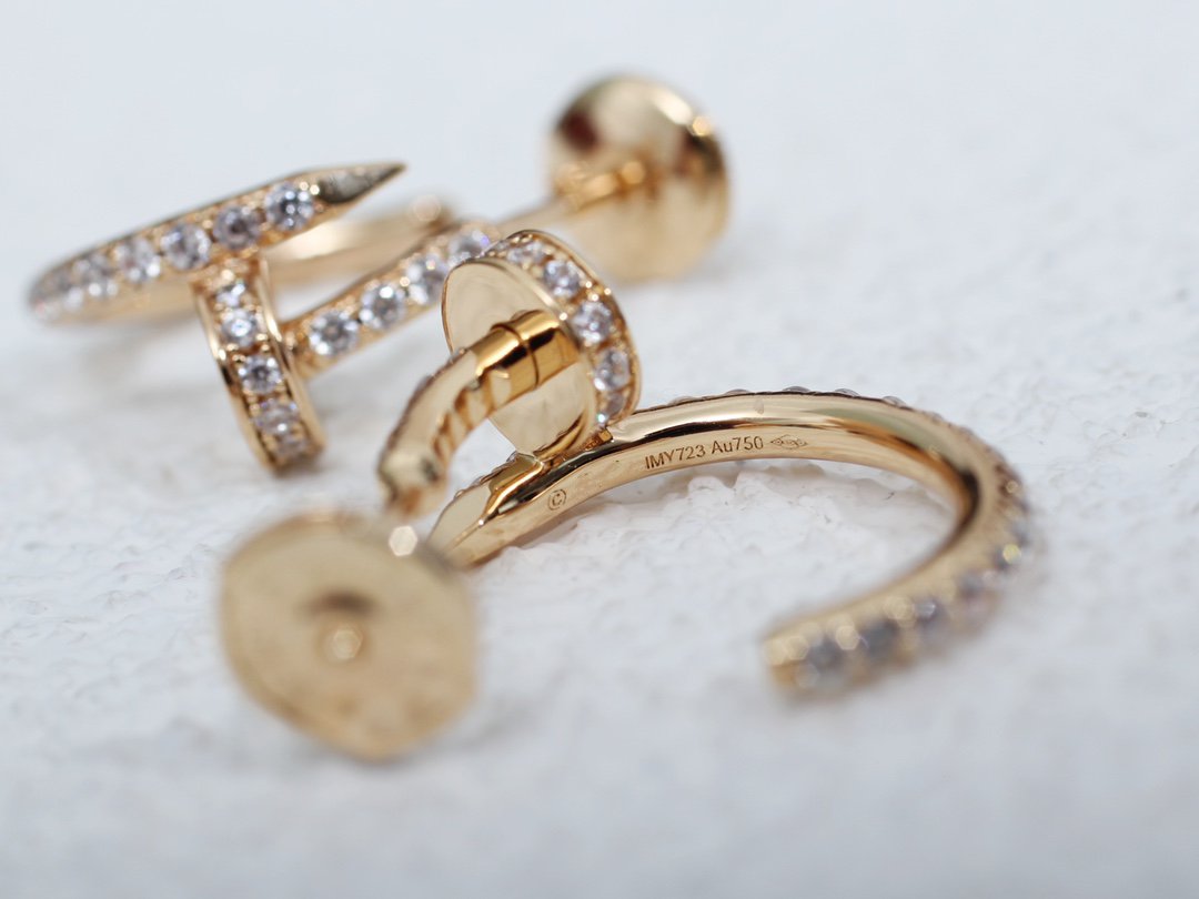 [Rosla]JUSTE EARRINGS 12.75MM PINK GOLD DIAMOND