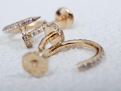 [Rosla]JUSTE EARRINGS 12.75MM PINK GOLD DIAMOND