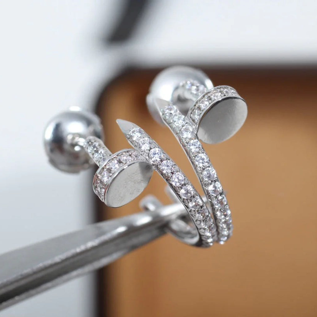 [Rosla]JUSTE FULL DIAMOND SMALL EARRINGS