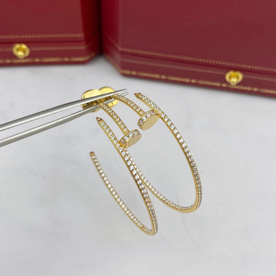 [Rosla]JUSTE EARRINGS FULL DIAMONDS 1.8MM