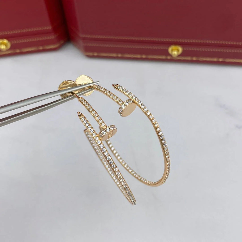 [Rosla]JUSTE FULL DIAMOND LARGE EARRINGS