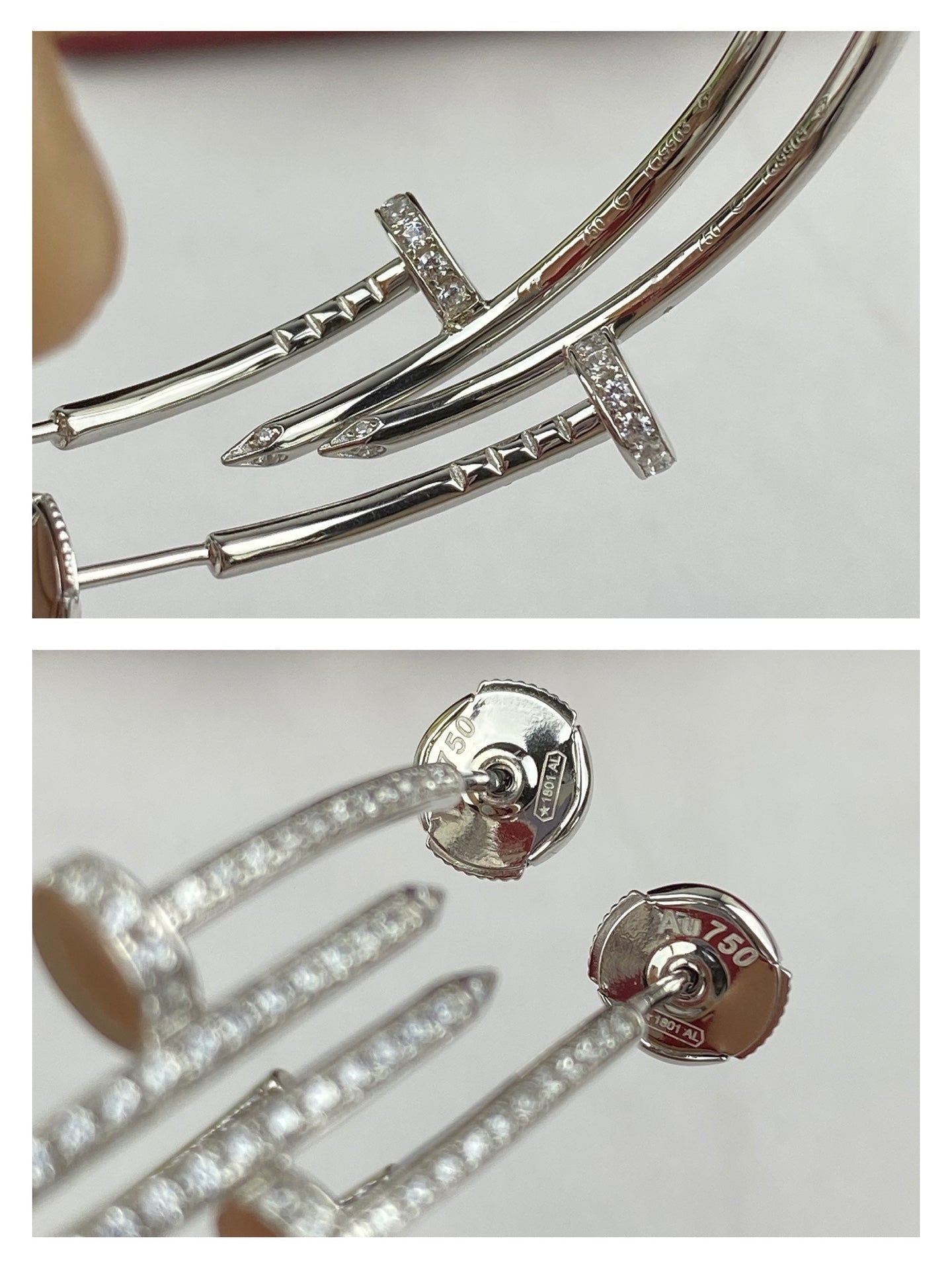 [Rosla]JUSTE EARRINGS FULL DIAMONDS 1.8MM