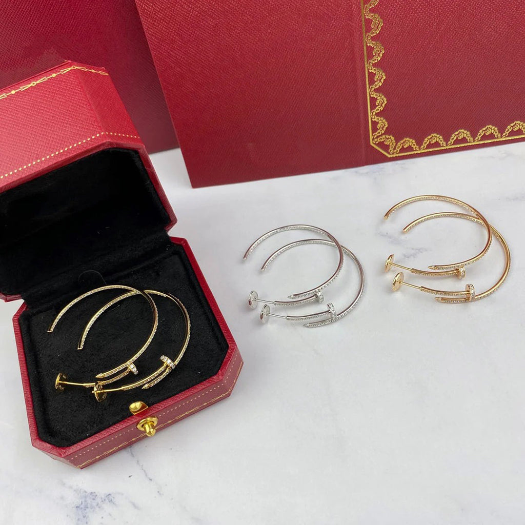 [Rosla]JUSTE FULL DIAMOND LARGE EARRINGS