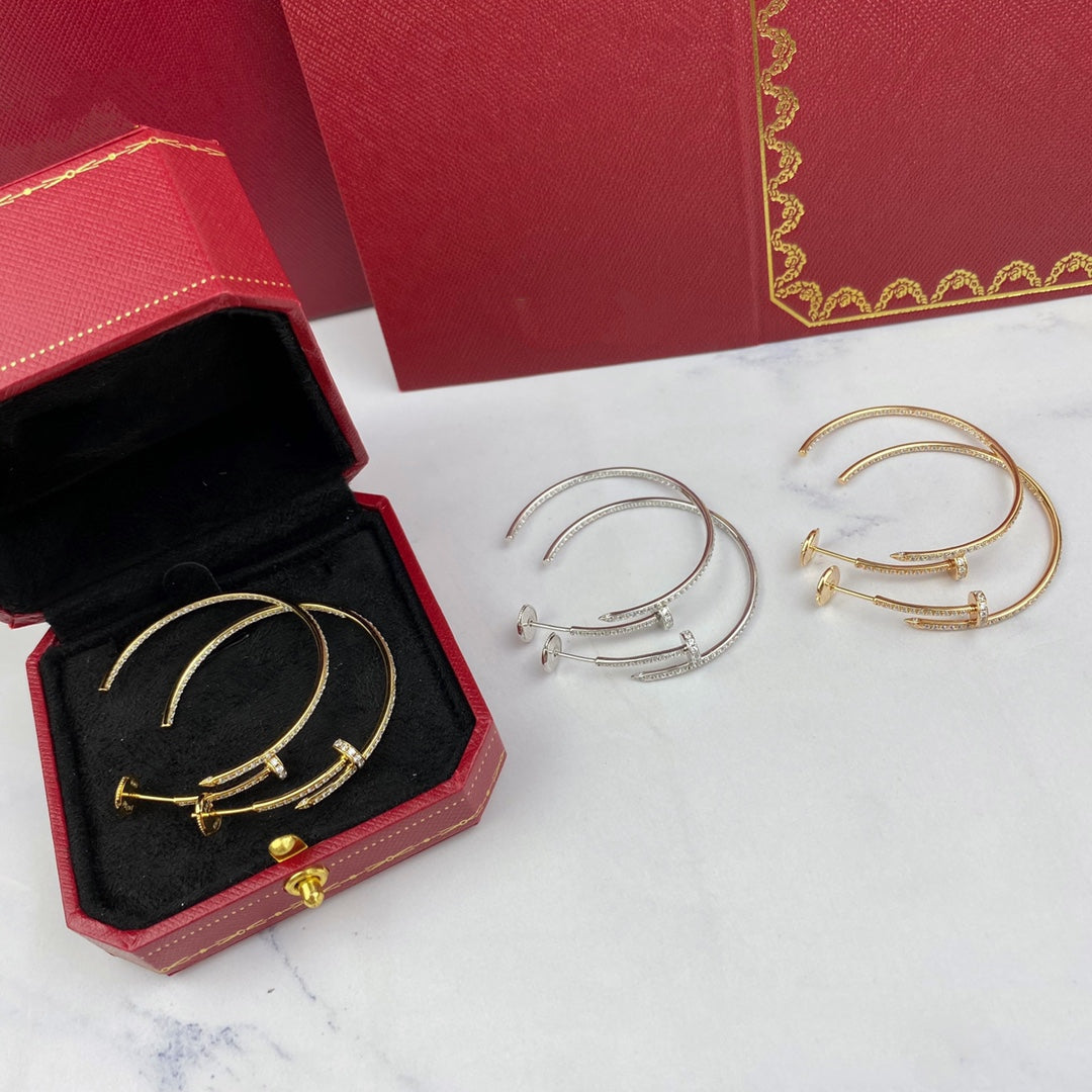 [Rosla]JUSTE EARRINGS FULL DIAMONDS 1.8MM