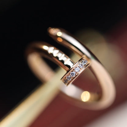 [Rosla]JUSTE RING 2.65MM PINK GOLD DIAMOND