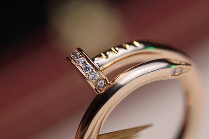 [Rosla]JUSTE RING 2.65MM PINK GOLD DIAMOND