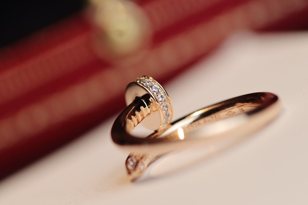 [Rosla]JUSTE RING 2.65MM PINK GOLD DIAMOND