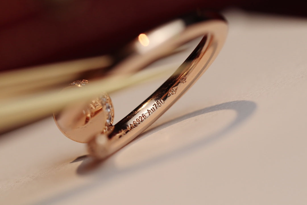 [Rosla]JUSTE RING 2.65MM PINK GOLD DIAMOND