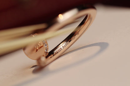 [Rosla]JUSTE RING 2.65MM PINK GOLD DIAMOND