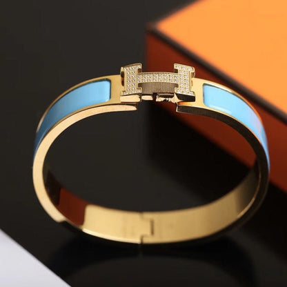 [Rosla]H CLOUD BLUE BRACELET GOLD DIAMOND