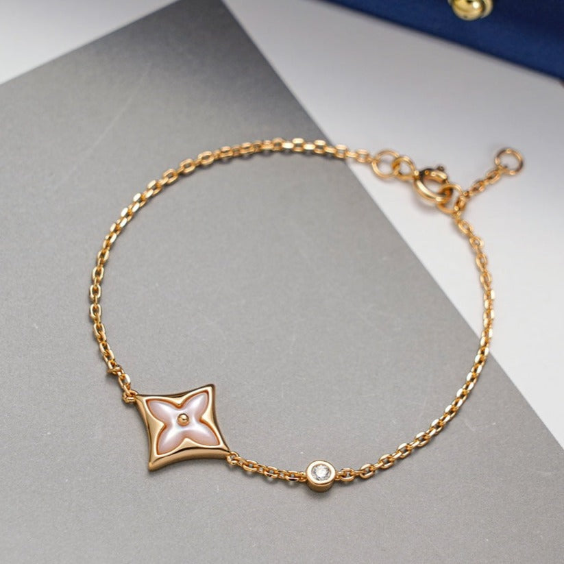 [Rosla]STAR 1 DIAMOND PINK GOLD BRACELET