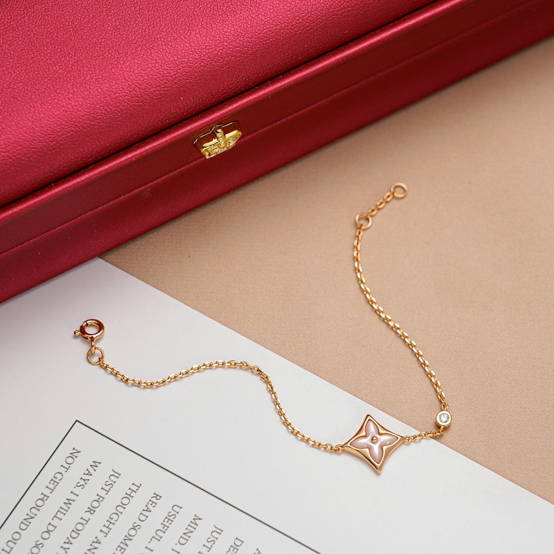 [Rosla]STAR 1 DIAMOND PINK GOLD BRACELET
