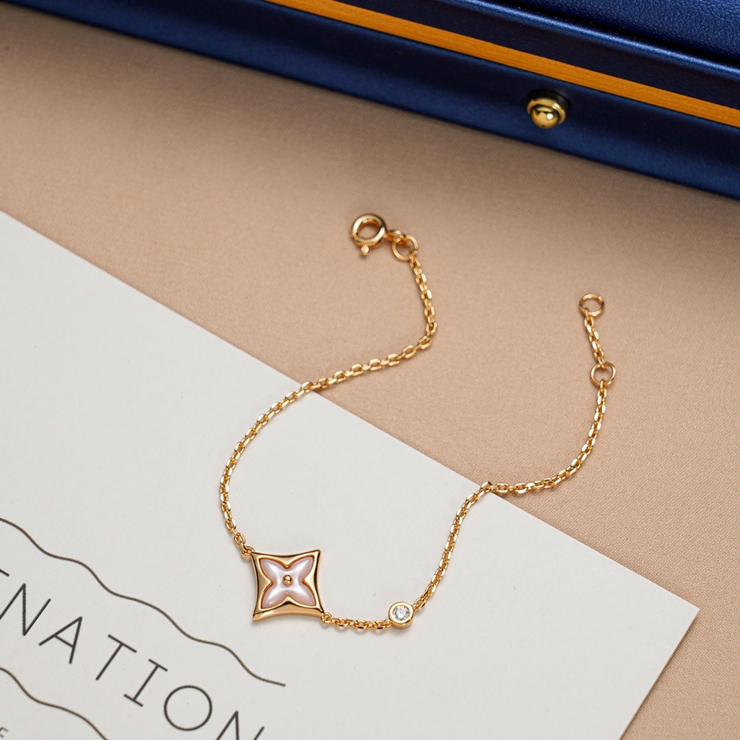 [Rosla]STAR 1 DIAMOND PINK GOLD BRACELET