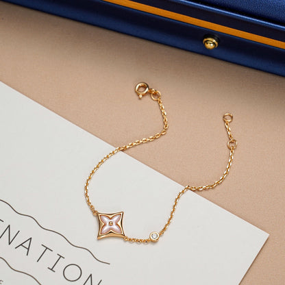 [Rosla]STAR 1 DIAMOND PINK GOLD BRACELET