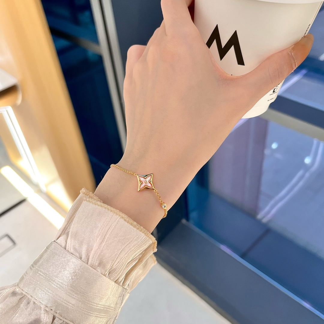 [Rosla]STAR 1 DIAMOND PINK GOLD BRACELET