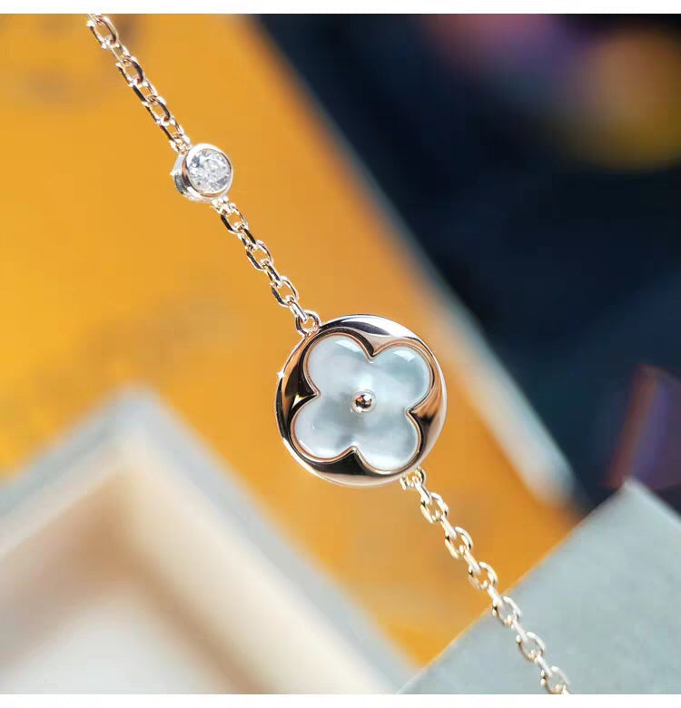 [Rosla]SUN MOP GOLD 1 DIAMOND NECKLACE