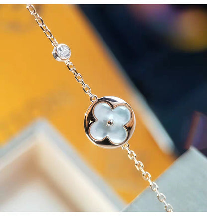 [Rosla]SUN MOP GOLD 1 DIAMOND NECKLACE