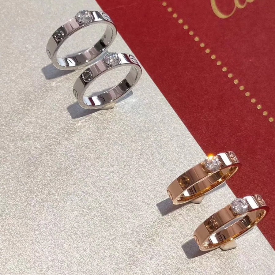 [Rosla]LOVE RING 3.6MM 1 BIG DIAMOND