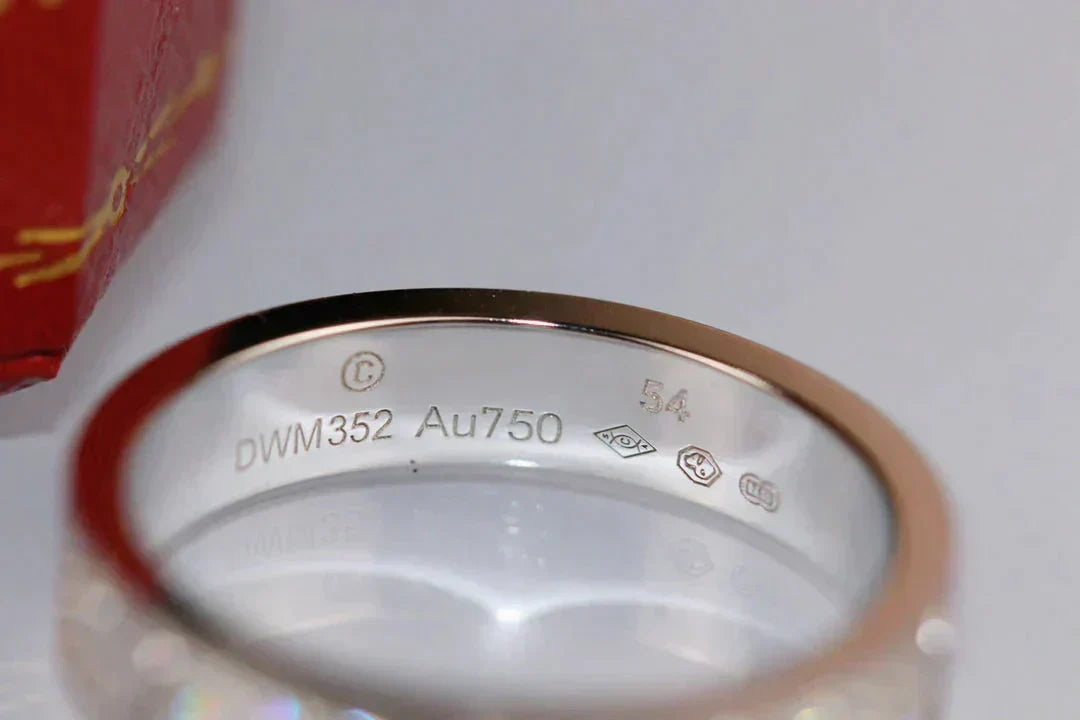 [Rosla]LOVE RING 3.6MM DIAMOND PAVED