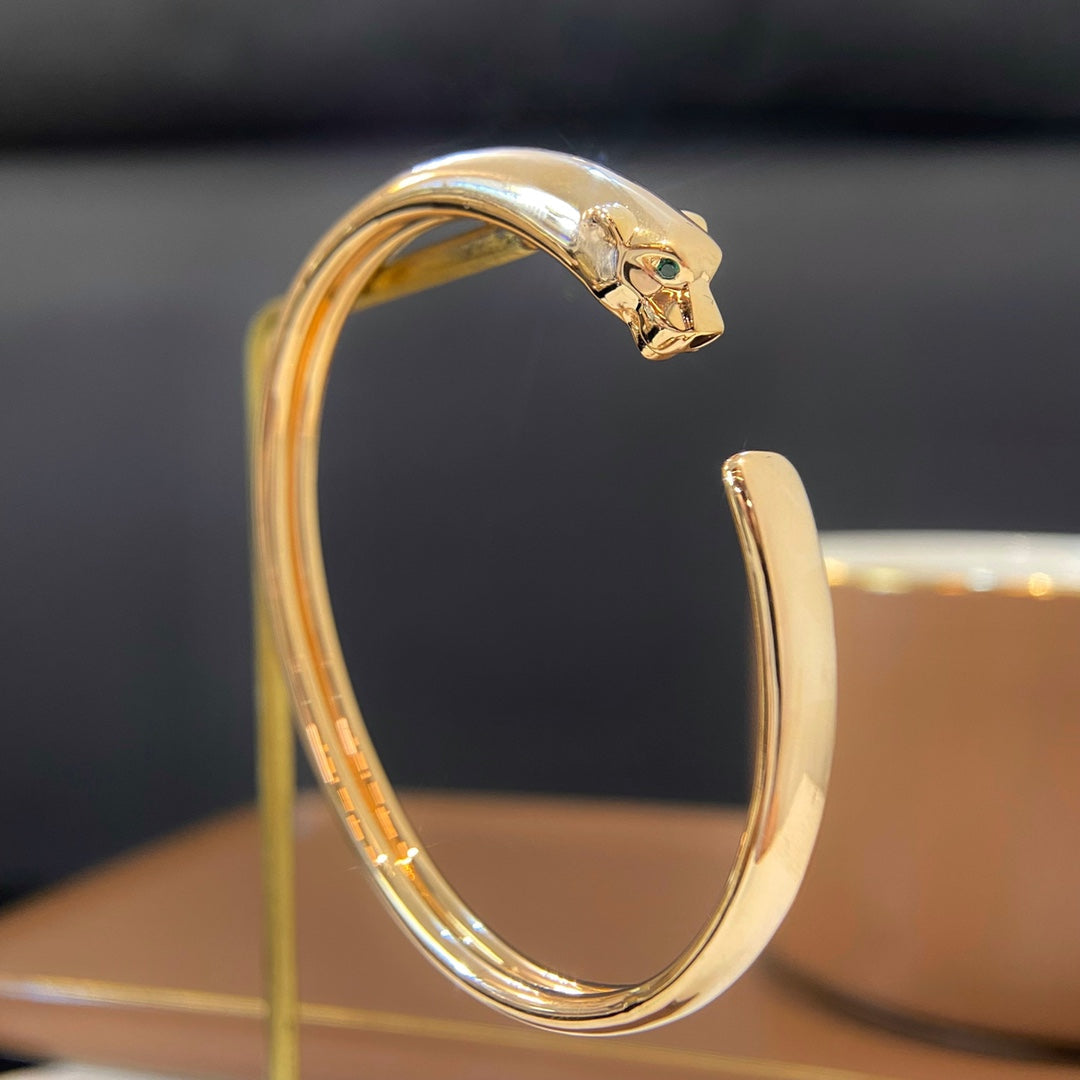 [Rosla]PANTHERE GOLD OPEN BRACELET