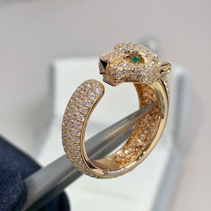 [Rosla]PANTHERE PINK GOLD DIAMOND RING