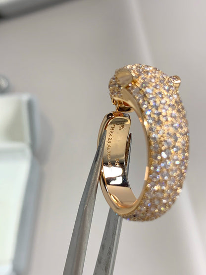 [Rosla]PANTHERE PINK GOLD DIAMOND RING