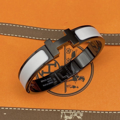 [Rosla]H BRACELET 12MM BLACK WHITE CERAMIC