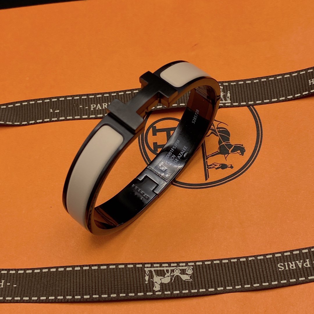[Rosla]H BRACELET 12MM BLACK BEIGE CERAMIC