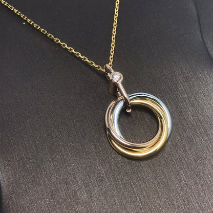 [Rosla]TRINITY  NECKLACE 1 DIAMOND