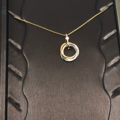 [Rosla]TRINITY  NECKLACE 1 DIAMOND
