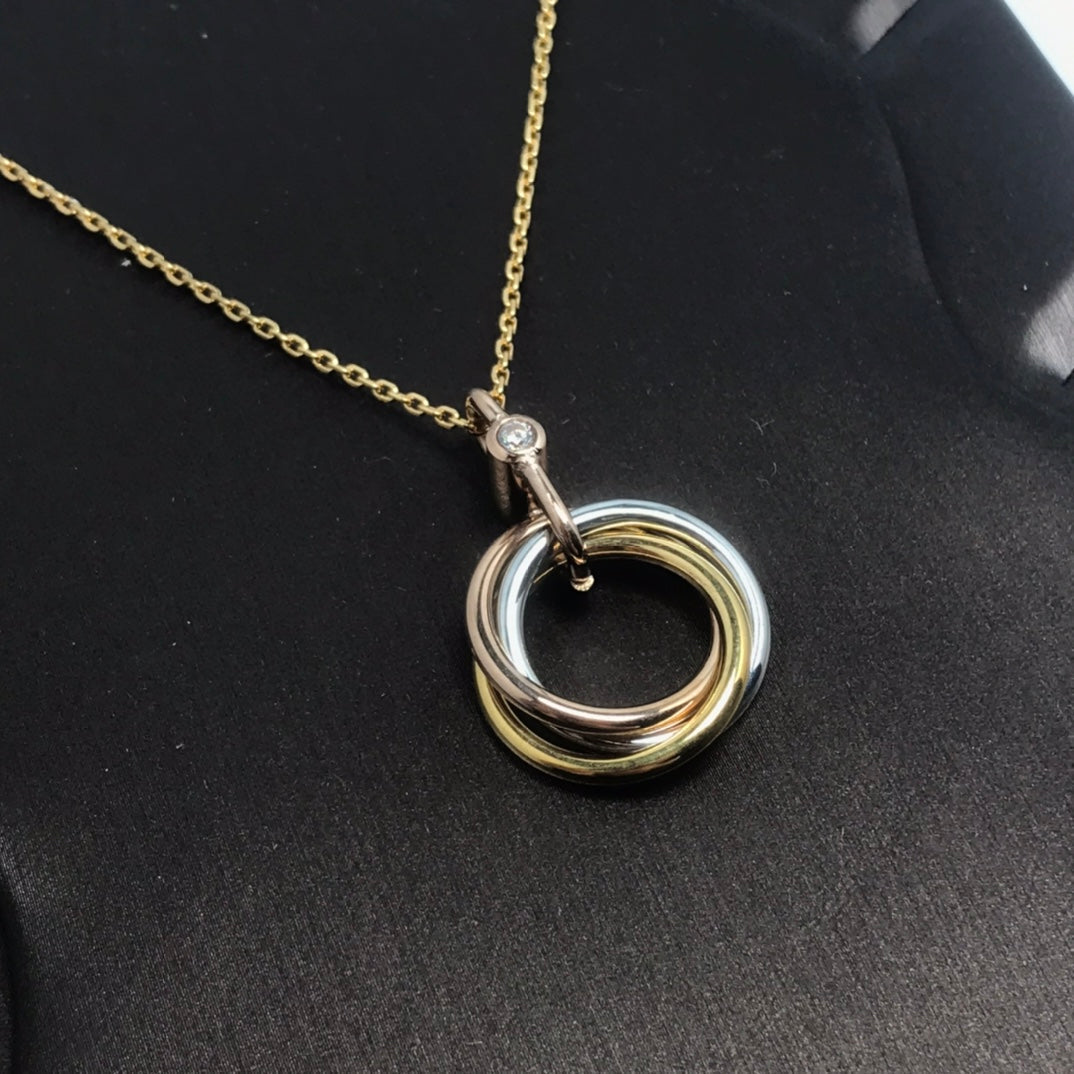 [Rosla]TRINITY  NECKLACE 1 DIAMOND