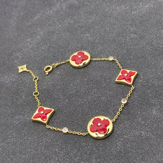 [Rosla]STAR AND SUN CARNELIAN 4 MOTIFS 3 DIAMONDS