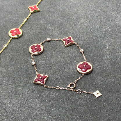 [Rosla]STAR AND SUN CARNELIAN 4 MOTIFS 3 DIAMONDS
