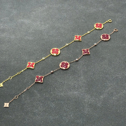 [Rosla]STAR AND SUN CARNELIAN 4 MOTIFS 3 DIAMONDS