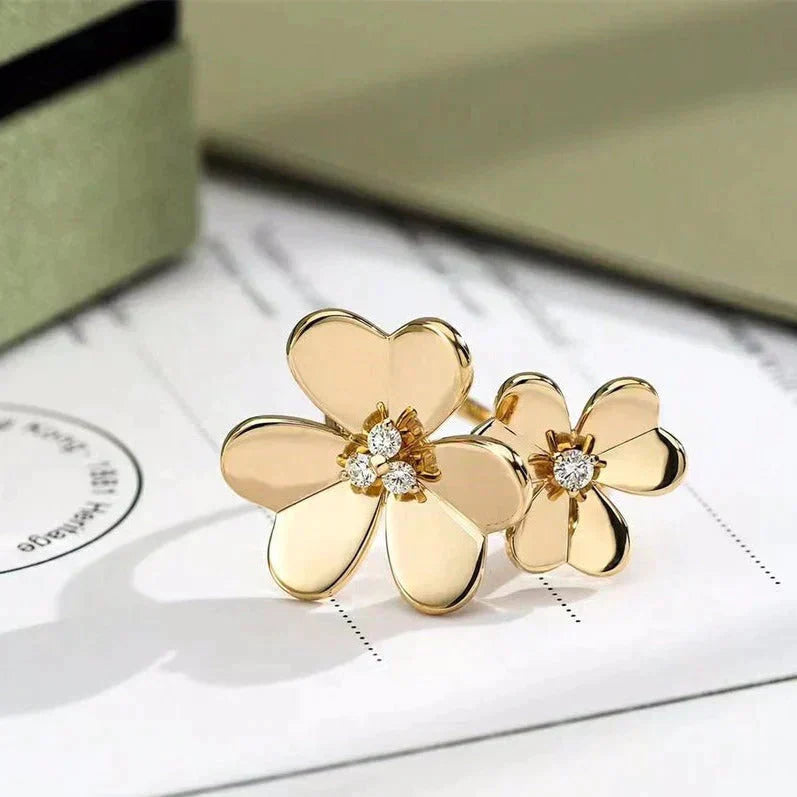 [Rosla]CLOVER COMOS GOLD DIAMOND RING