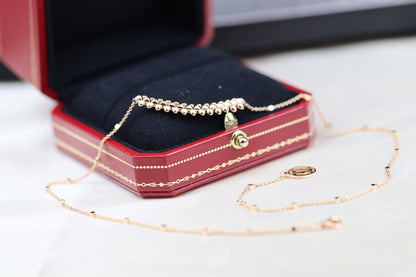 [Rosla]CLASH PINK GOLD NECKLACE