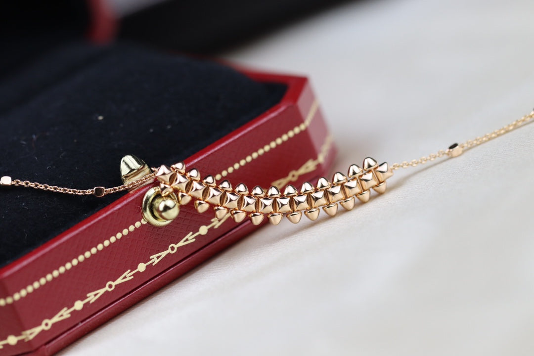 [Rosla]CLASH PINK GOLD NECKLACE